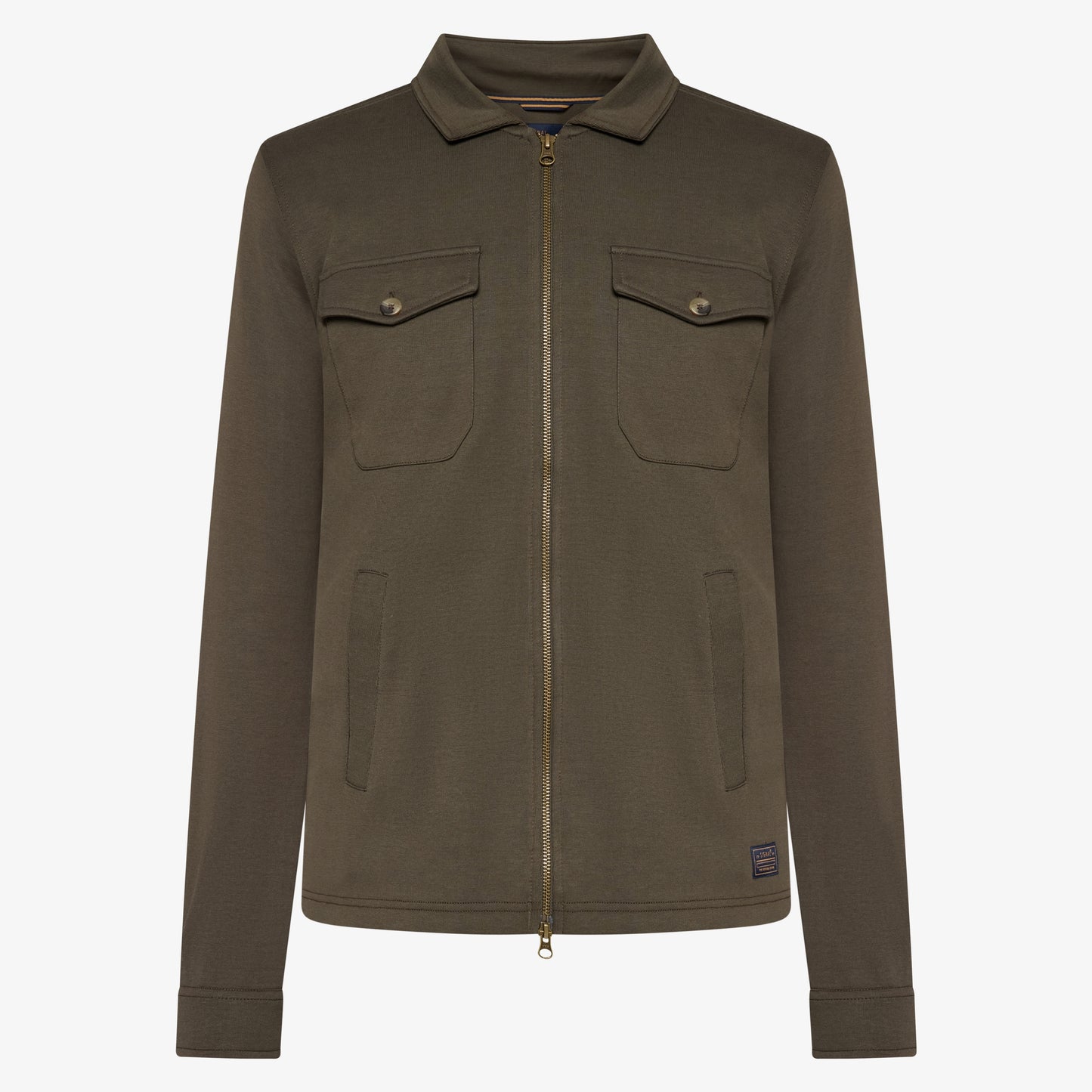 BertleSi Zip Overshirt - Green Wood