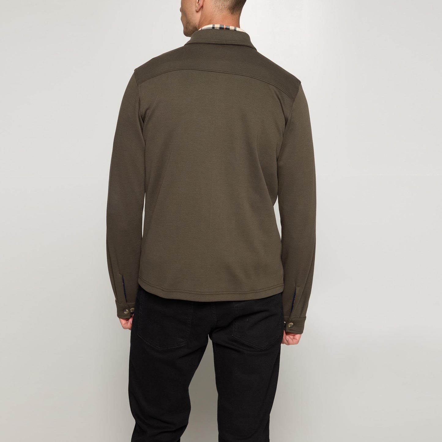 BertleSi Zip Overshirt - Green Wood