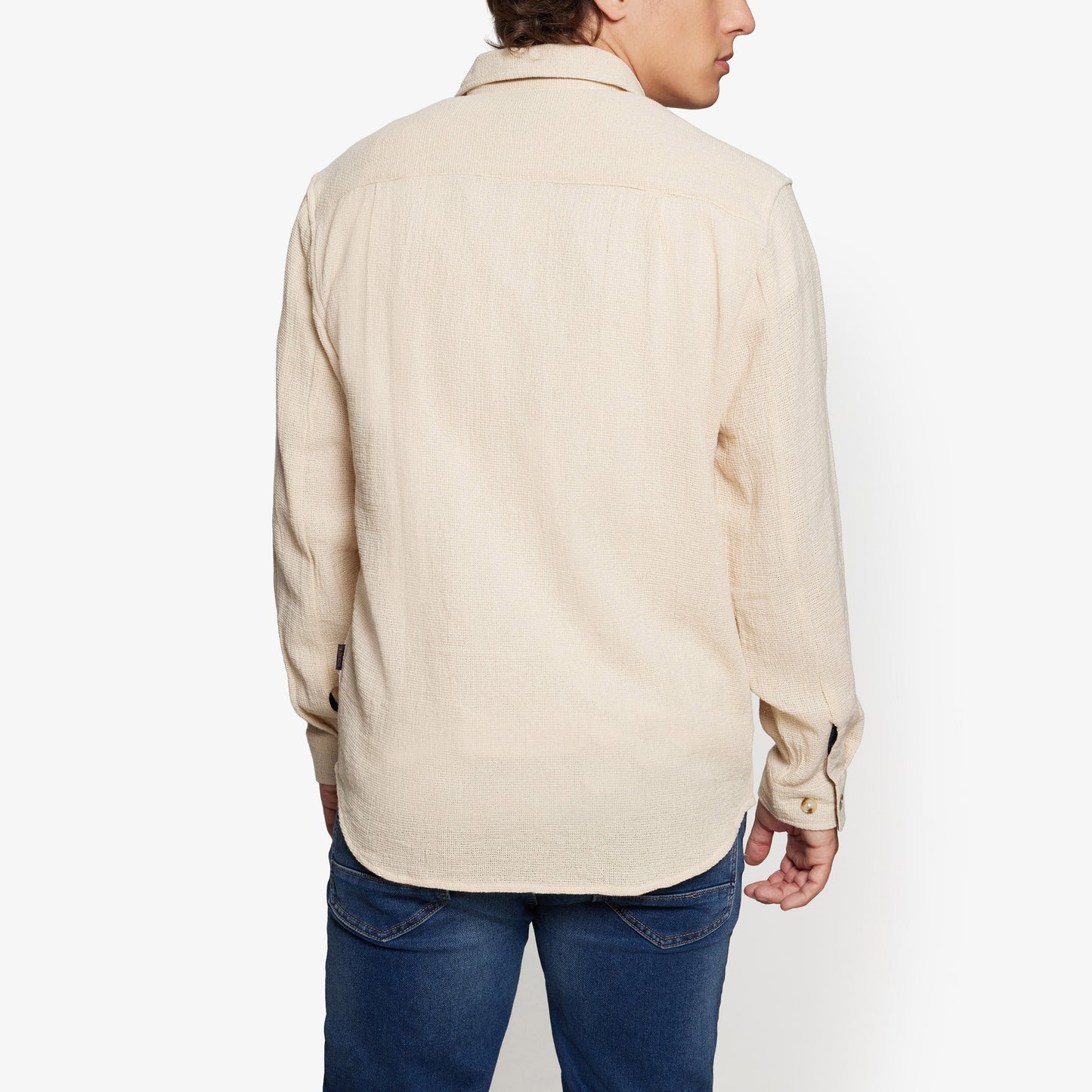 HansiSi Rough Overshirt - Ivory Cream