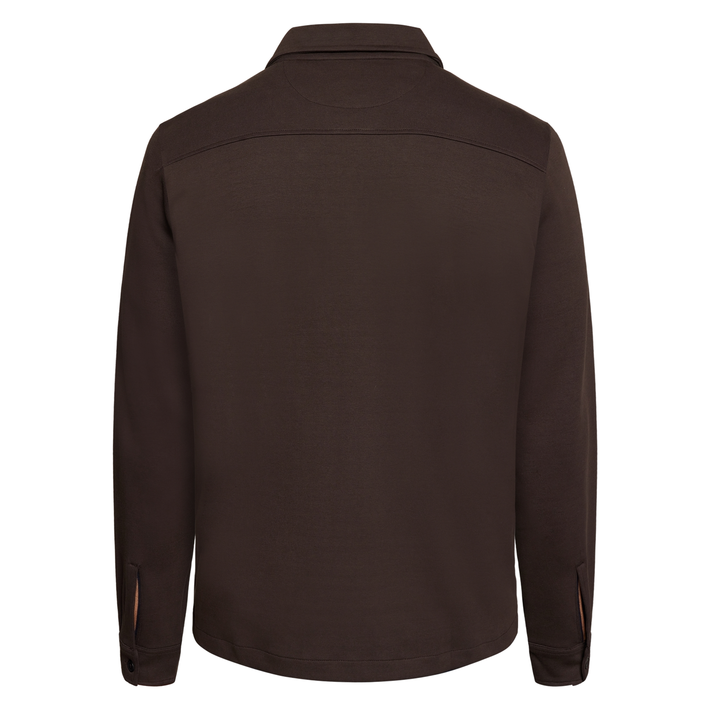 BertleSi Zip Overshirt Sweatshirt - Brown Bark