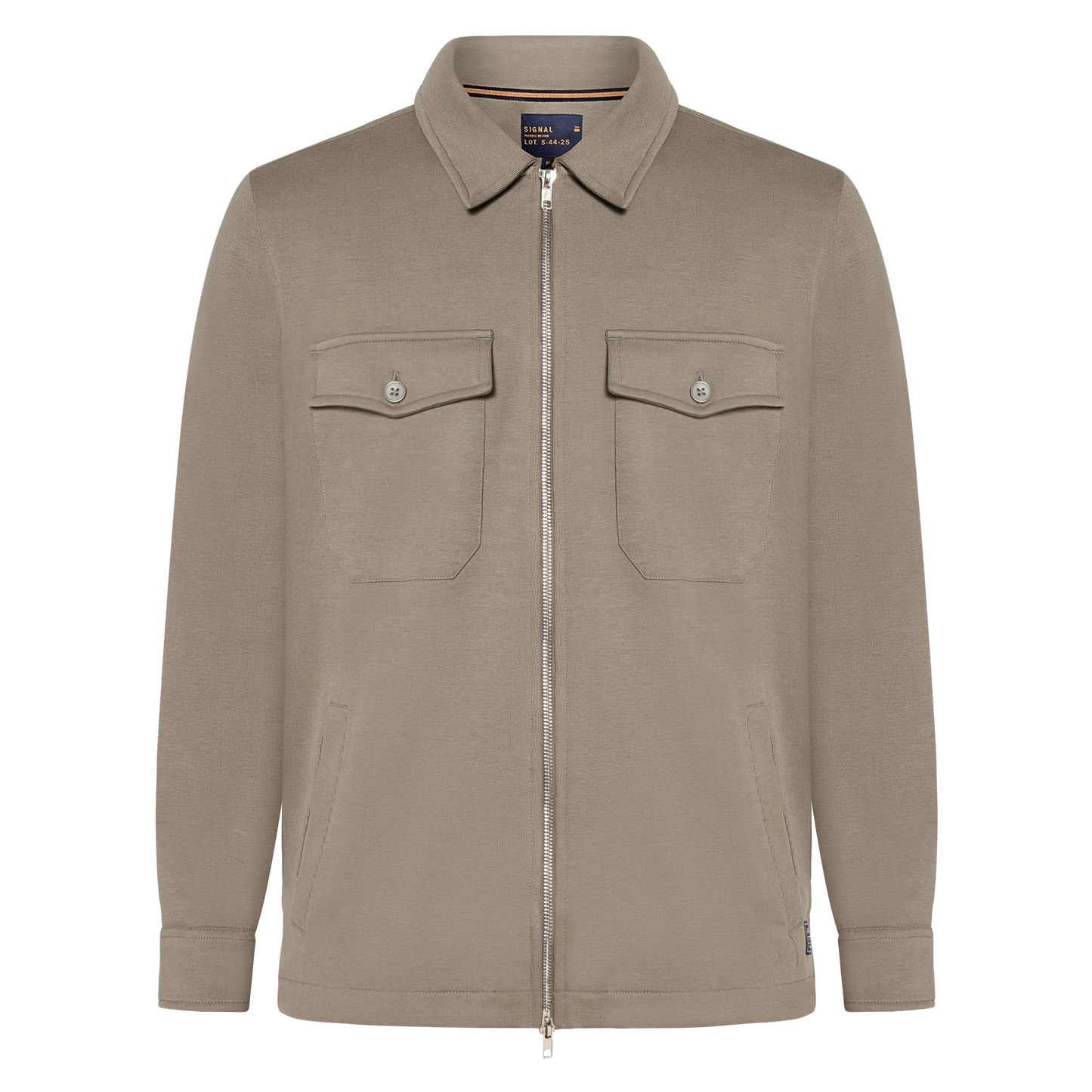 BertleSi Zip Overshirt Sweatshirt - Smokey Olive