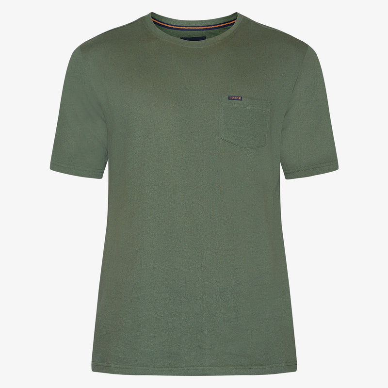 UffeSI Linen Tee - Bottle green