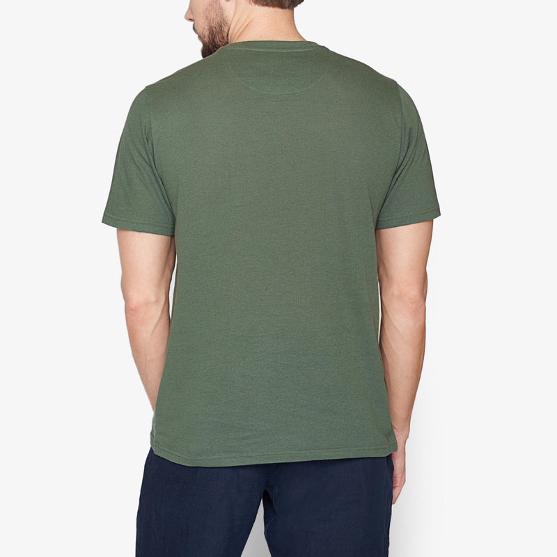 UffeSI Linen Tee - Bottle green