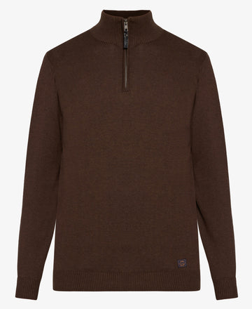 KlausSI Halfzip - Chocolat Brown Melange