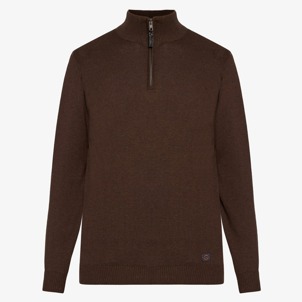 KlausSI Halfzip - Chocolat Brown Melange