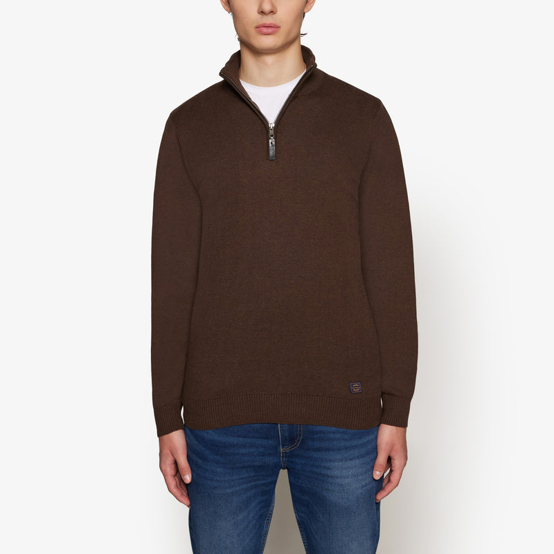 KlausSI Halfzip - Chocolat Brown Melange