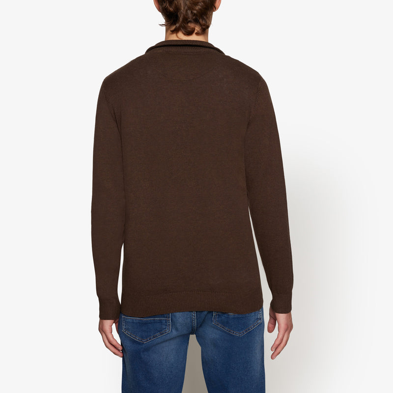 KlausSI Halfzip - Chocolat Brown Melange