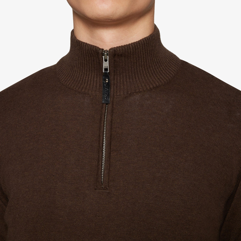 KlausSI Halfzip - Chocolat Brown Melange