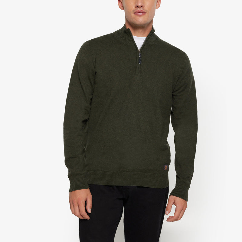 KlausSI Halfzip - Full Green Melange