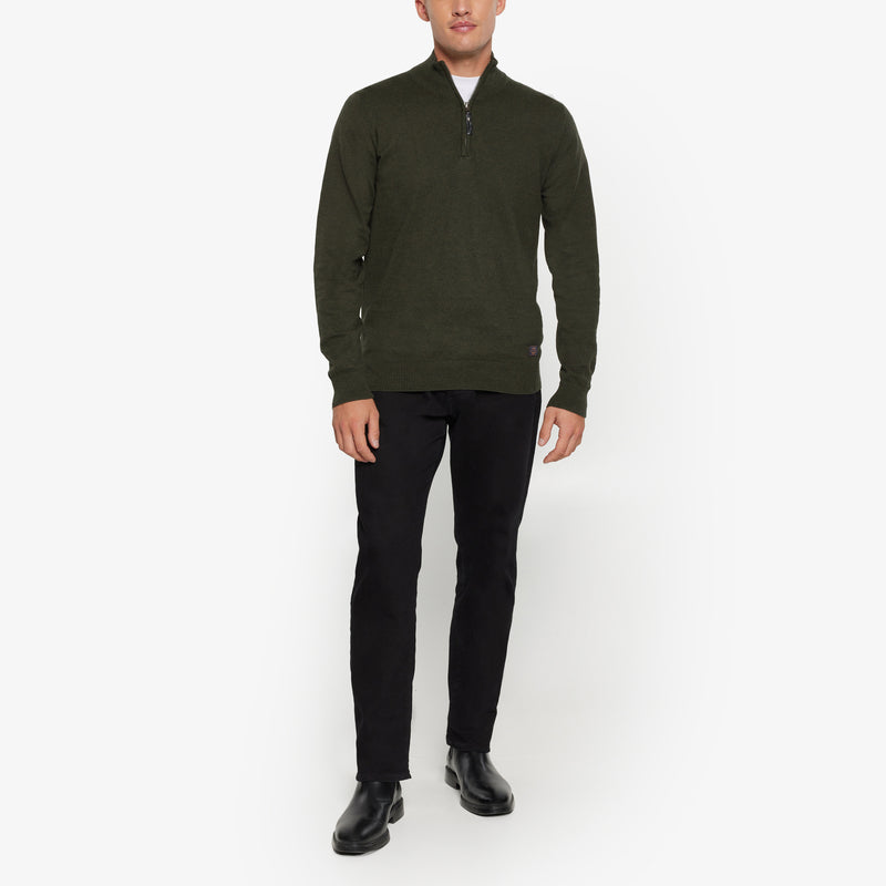 KlausSI Halfzip - Full Green Melange