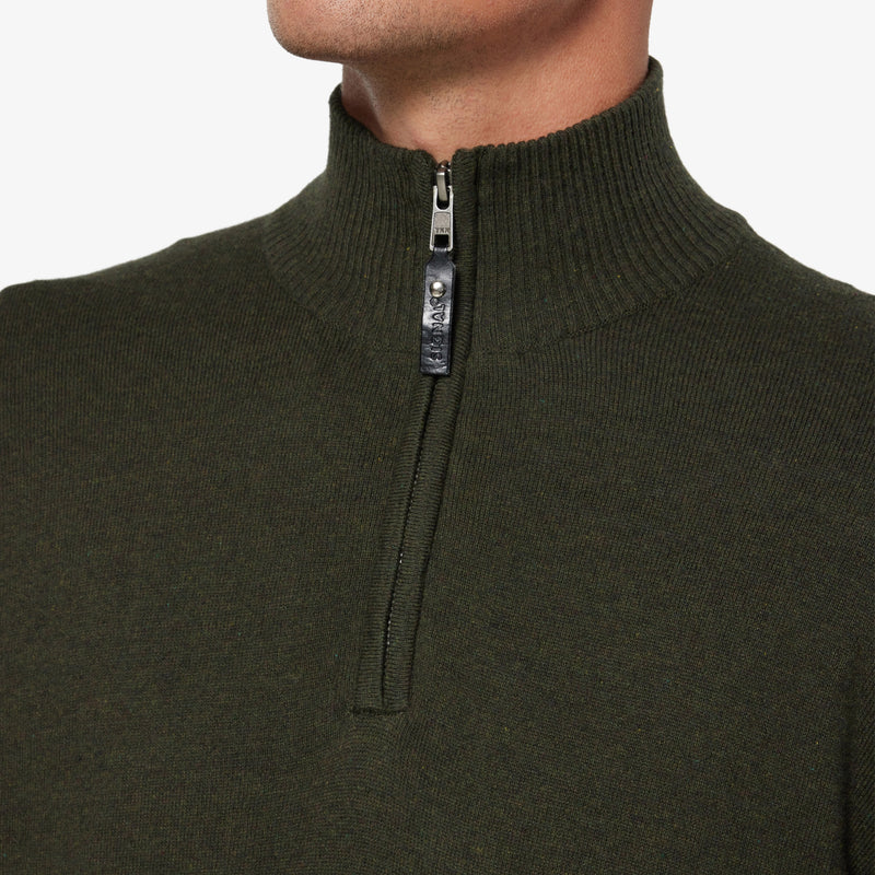 KlausSI Halfzip - Full Green Melange