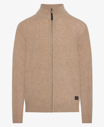 RuiSI Zip Cardigan - Savanna Sand Melange