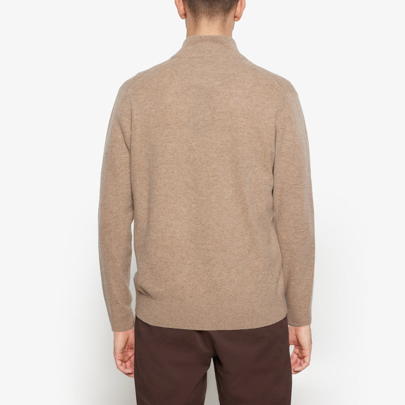 RuiSI Zip Cardigan - Savanna Sand Melange