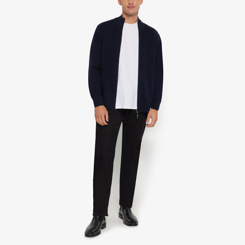 RuiSI Zip Cardigan - Deep Marine