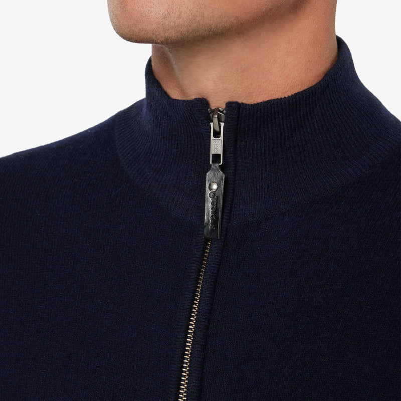 RuiSI Zip Cardigan - Deep Marine