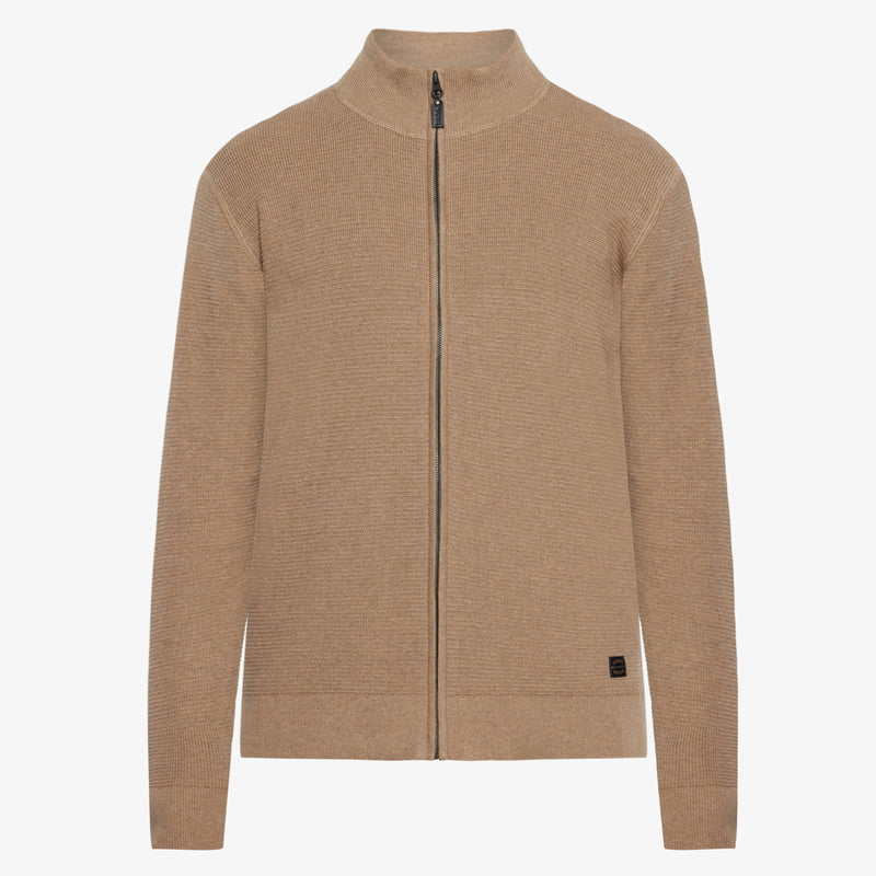 ConnorSI Structure Cardigan+ - Tobacco Melange