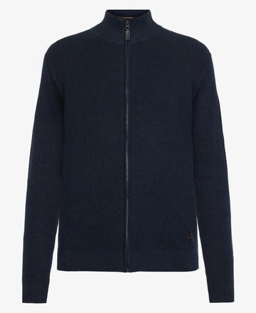 ConnorSI Structure Cardigan+ - Deep Marine Melange