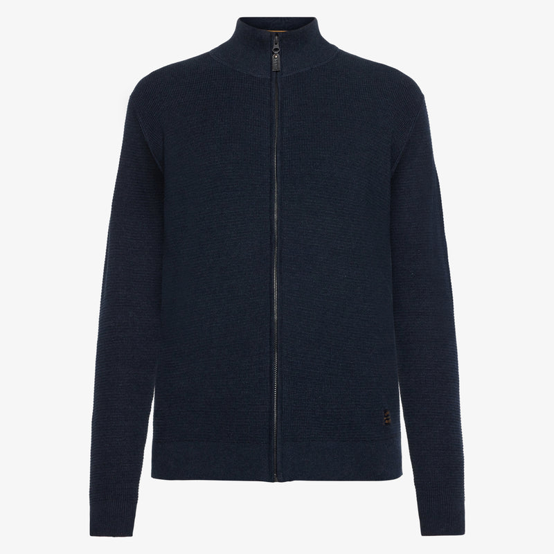 ConnorSI Structure Cardigan+ - Deep Marine Melange