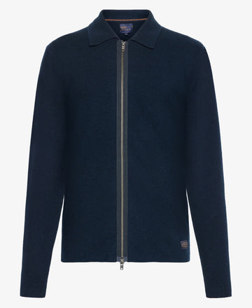 UrianSI Zip Cardigan - Deep Marine