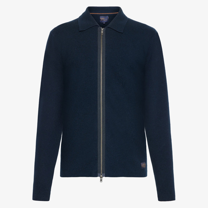 UrianSI Zip Cardigan - Deep Marine