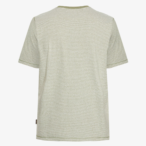 LukeSI Print Stripe Tee - Olive garden