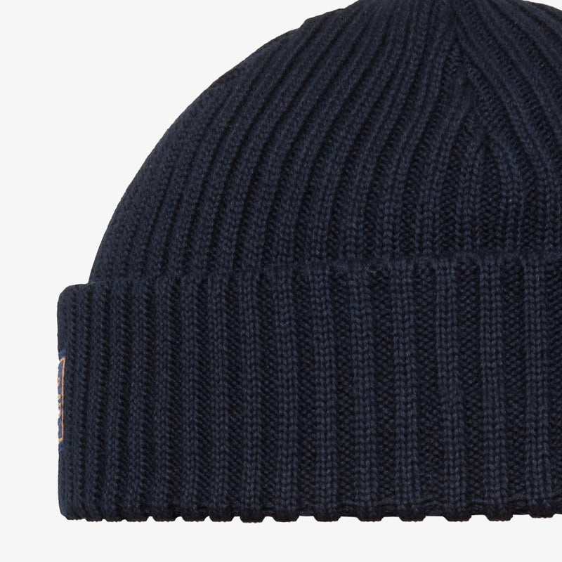 Rib Beanie - Deep Marine