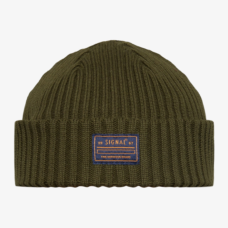 Rib Beanie - Full green