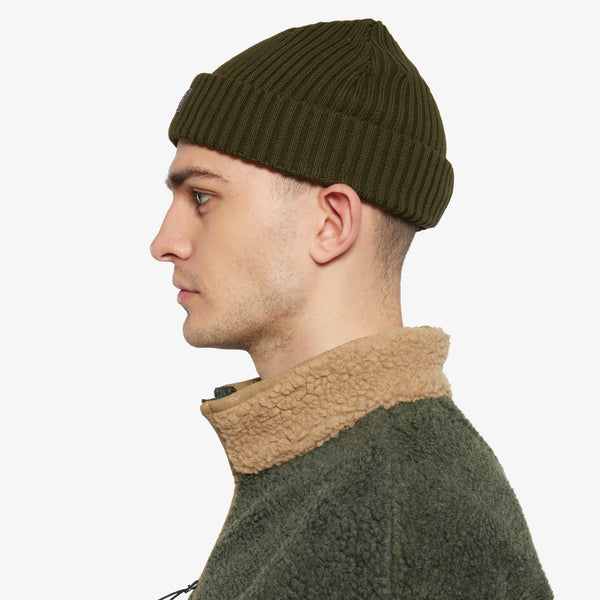 Rib Beanie - Full green