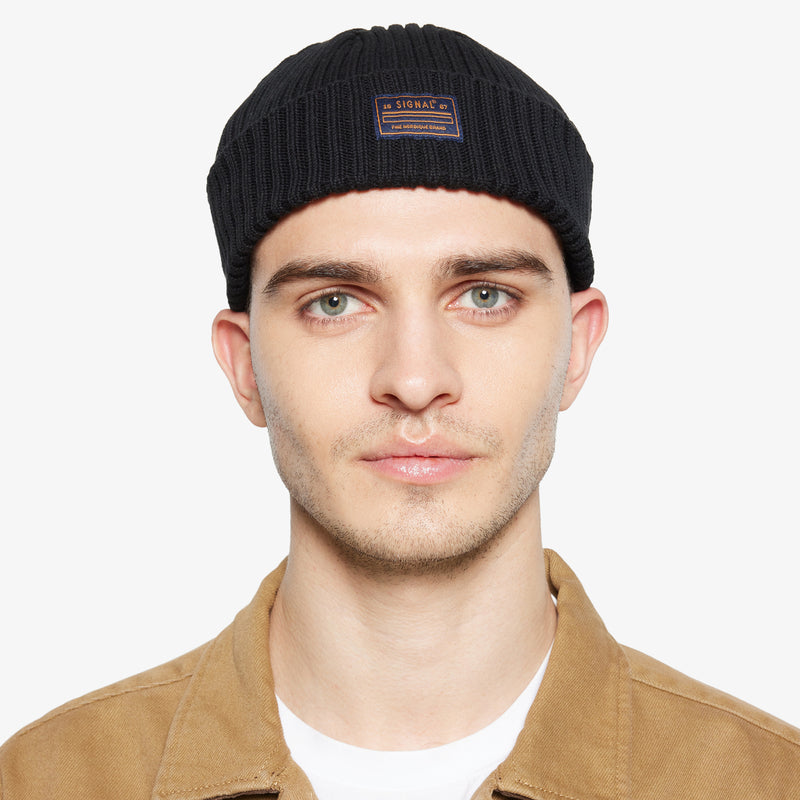 Rib Beanie - Black