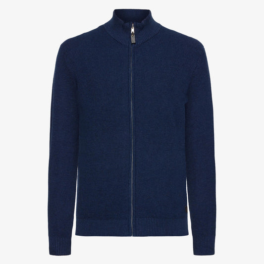 AndersSi Structure Cardigan + - Mid Blue Melange