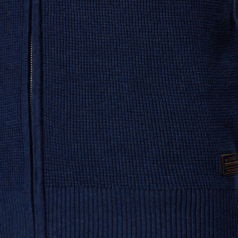 AndersSi Structure Cardigan + - Mid Blue Melange