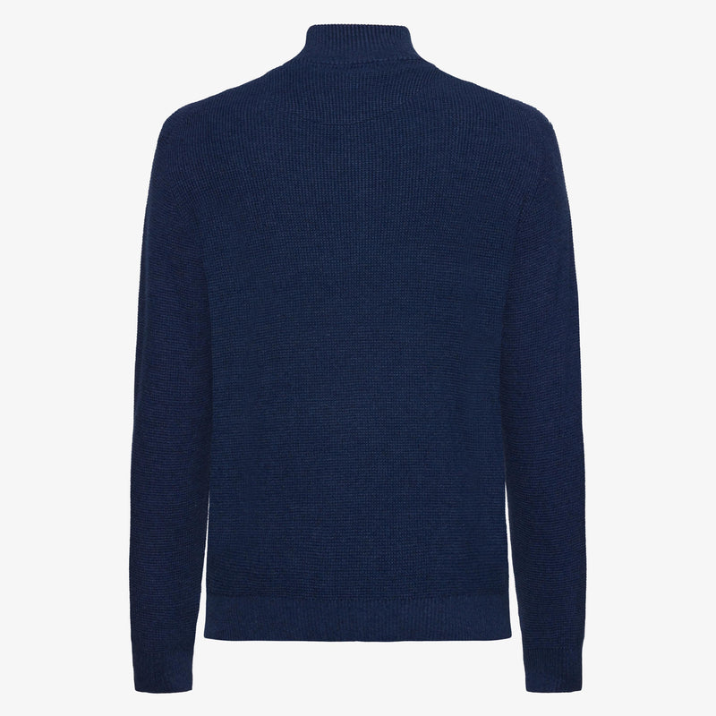 AndersSi Structure Cardigan + - Mid Blue Melange