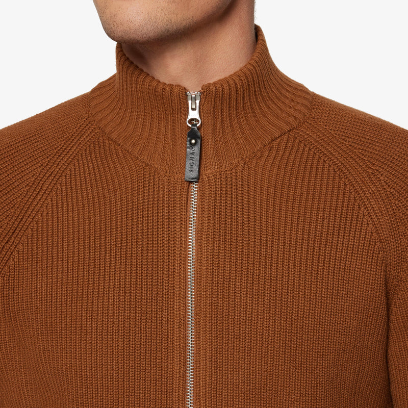 AdamSi Rib Cardigan - Nutty