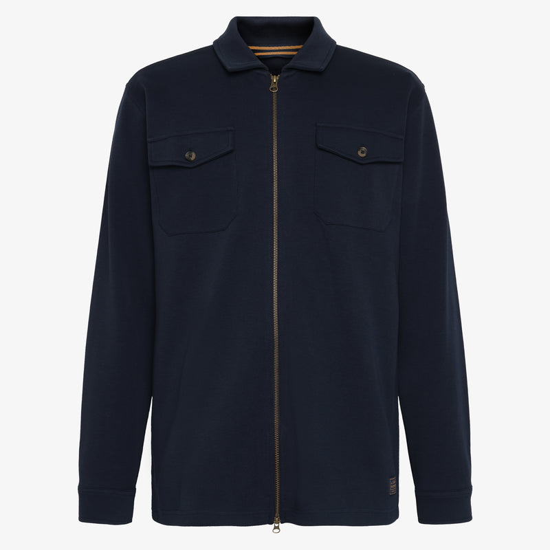 BertleSi Zip Overshirt - Deep Marine