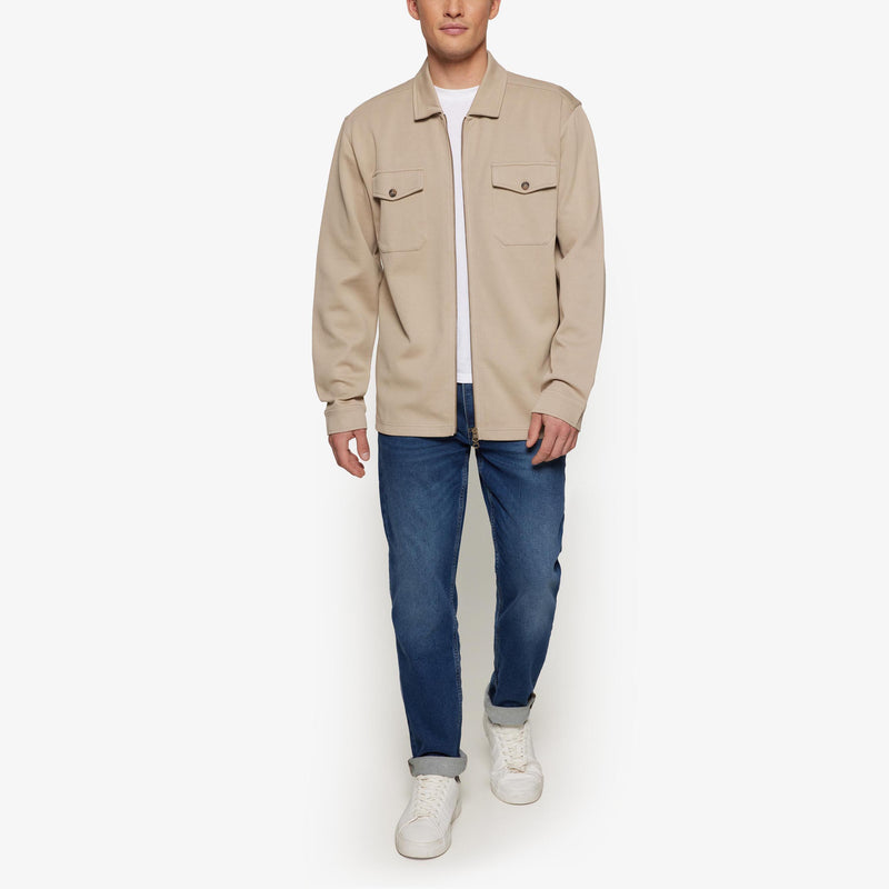 BertleSi Zip Overshirt - Pure cashmere