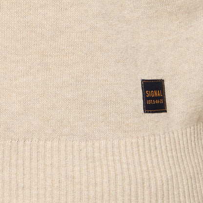NolanSi Knit Polo + - Pure Cashmere Mel