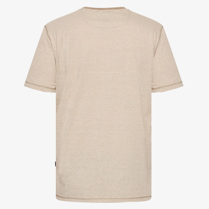 LukeSi Print Stripe Tee - Dry Teak