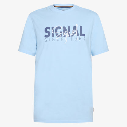 OwenSi Print Tee + - Blue Placide Mel