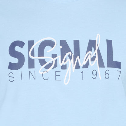 OwenSi Print Tee + - Blue Placide Mel