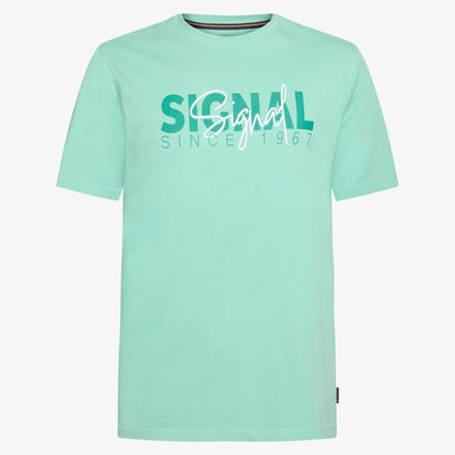 OwenSi Print Tee + - Dusty Jade
