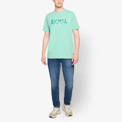 OwenSi Print Tee + - Dusty Jade