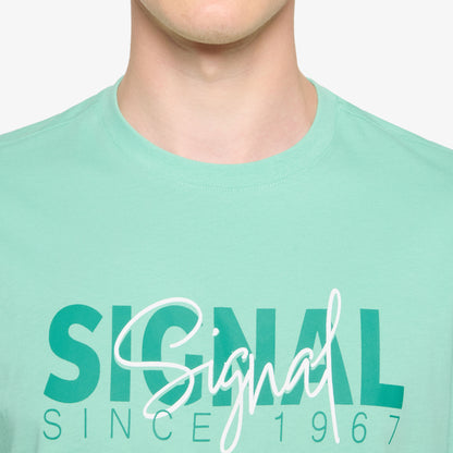 OwenSi Print Tee + - Dusty Jade