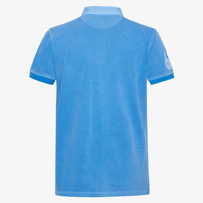 OscarSi Badge Polo - Blue Slip Stream