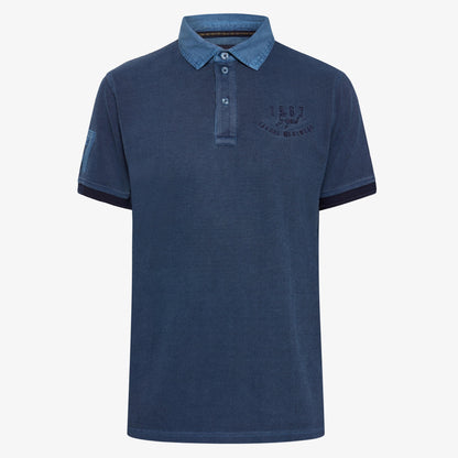 OscarSi Badge Polo - Deep Marine