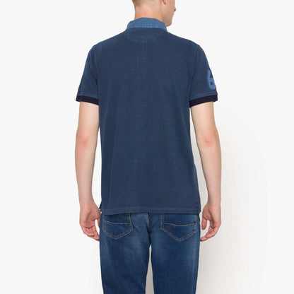 OscarSi Badge Polo - Deep Marine