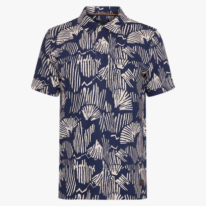 OttoSi Aop Polo - Blue Captain