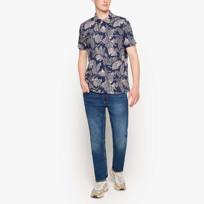 OttoSi Aop Polo - Blue Captain