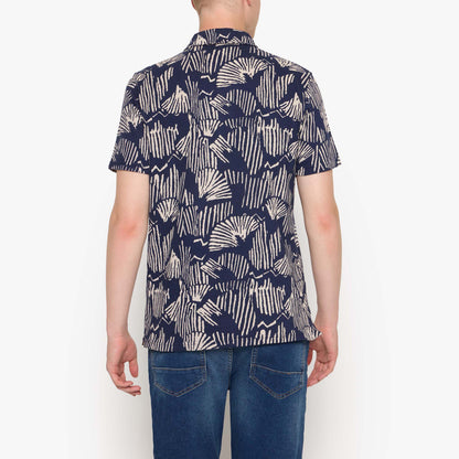 OttoSi Aop Polo - Blue Captain