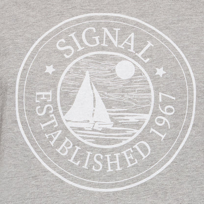 OdinSi Front Print + - Light Grey Melange