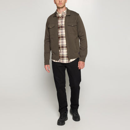 BertleSi  Zip Overshirt - Green Wood
